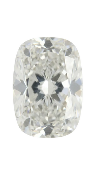 3.04 carat elongated cushion diamond, D color, VS1 clarity, loose stone on white background located in Waco TX