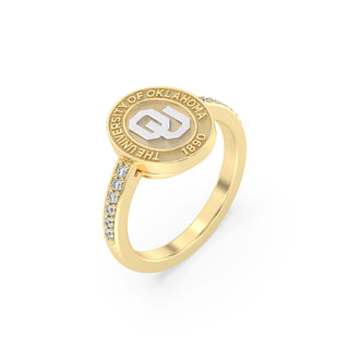 228 Anillo de sello de graduación de la Universidad de Vida de Oklahoma