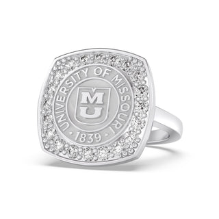 223 Victory Mizzou Class Ring | Silver ring with University of Missouri logo and '1839' on a white background
