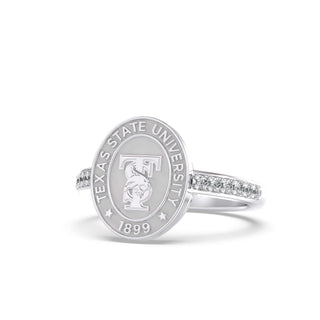 228 Anillo de sello de graduación de la Universidad Estatal de Vida Texas
