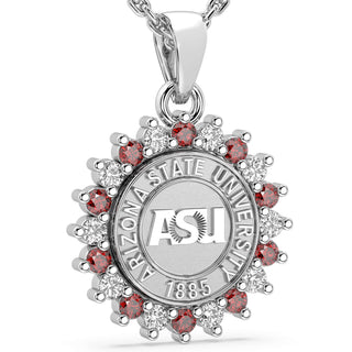 245 Prestige ASU Necklace | Arizona State University pendant with 20 stones and elegant design.