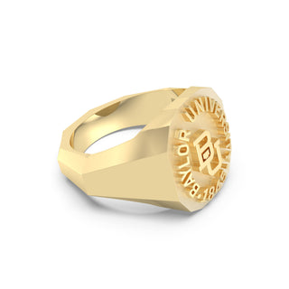 Men's Baylor Class Ring | Geometric Class Ring | Baylor University | Gold