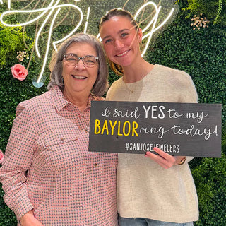 Baylor Class Ring Purchased At San Jose Jewelers Waco TX | Grand daughter and Grand Mother both purchased Baylor Class Rings