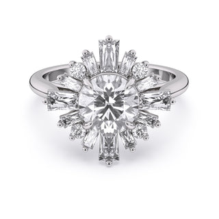 Dahlia Engagement Ring | Wedding Band | Waco TX | San Jose Jewelers