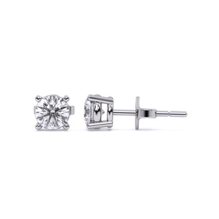 .75 ctw Lab Grown Round Diamond Earring Studs | 14k Gold
