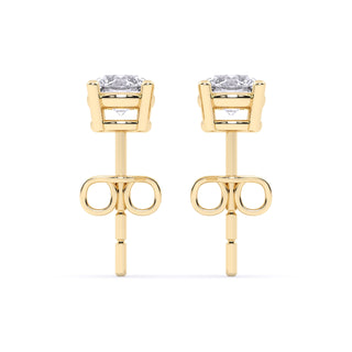 .5 ctw Lab Grown Round Diamond Earring Studs | 14k Gold