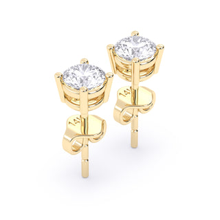 .5 ctw Lab Grown Round Diamond Earring Studs | 14k Gold