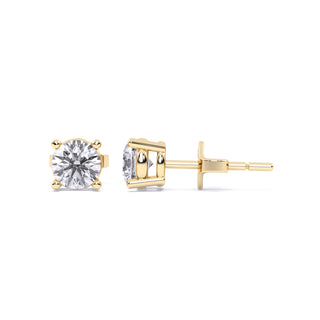 .25 ctw Lab Grown Round Diamond Earring Studs | 14k Gold