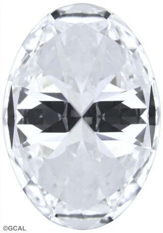 2.5 carat GCAL 8X oval diamond lab grown with D color and VVS2 clarity, premium Waco TX diamonds