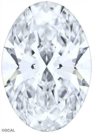 2.5 carat GCAL 8X oval diamond lab grown with D color and VVS2 clarity, premium Waco TX diamonds