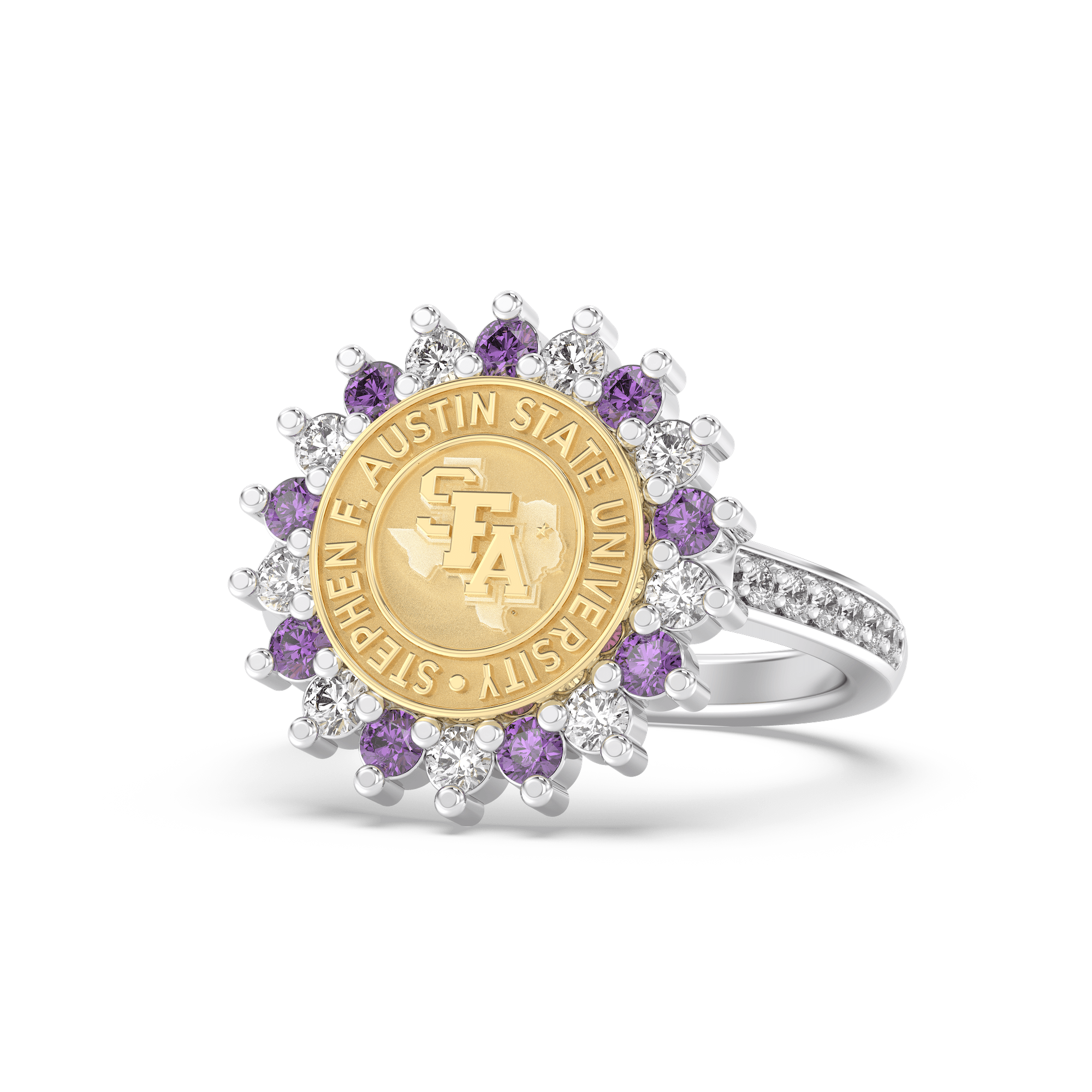 Ring Week Sfasu Class Ring Boston College Sterling Silver Round