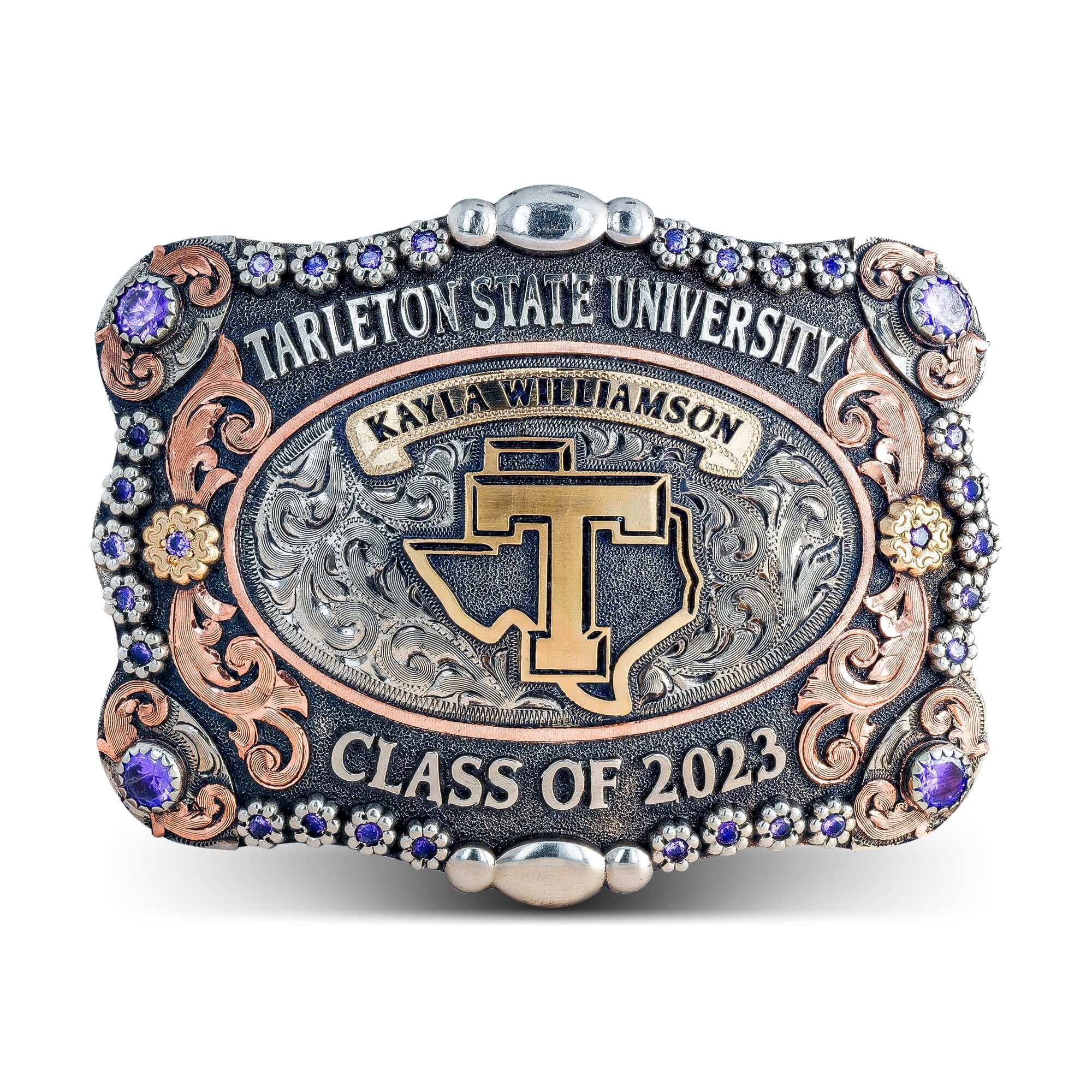 Tarleton State Spur Belt Buckle: Customize Your Own!