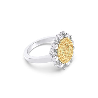 Southwest Texas State University Class Ring in 14k Gold | San Jose Jewelers SWT Graduation Ring With Diamonds
