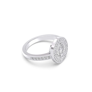 Southwest Texas State University Class Ring in 14k Gold | San Jose Jewelers SWT Graduation Ring With Diamonds
