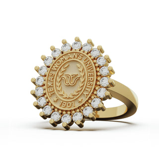 TWU Class Ring | Texas Woman's University Class Ring | TWU Graduation Ring | TWU Pioneers | 123 Tradition