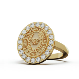 TWU Class Ring | Texas Woman's University Class Ring | TWU Graduation Ring | TWU Pioneers | 250 Triumph
