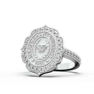 TWU Class Ring | Texas Woman's University Class Ring | TWU Graduation Ring | TWU Pioneers | 312 Grace