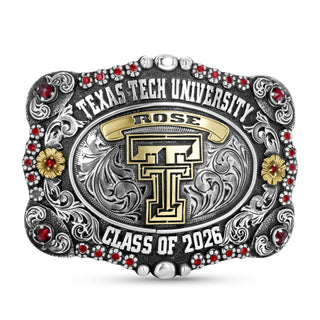 Texas Tech University Belt Buckle | The Saddle San Jose Custom MFG