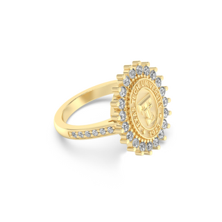 Texas Tech Class Ring | San Jose Jewelers 123 Tradition Custom College Ring | 14k Gold | Texas Tech TT Seal