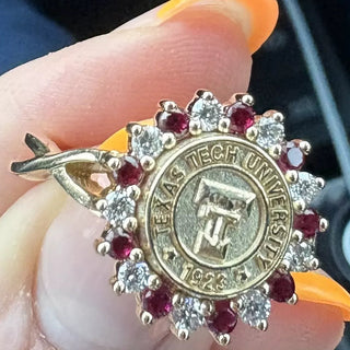 Customer holding their San Jose Jewelers Texas Tech Class Ring