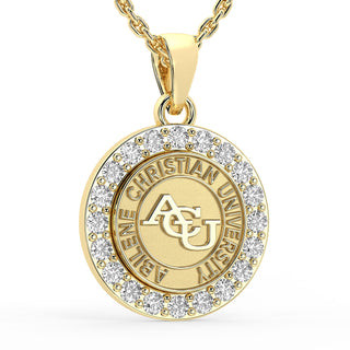 ACU Necklace | Yellow ACU pendant with bold stone halo