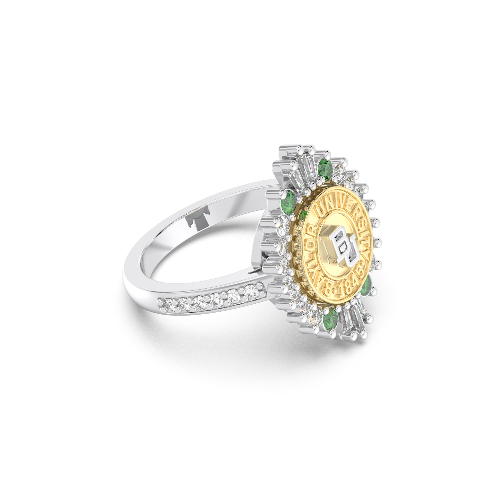 311 Honor Baylor University Ring Two Tone BU Seal San Jose Jewelers