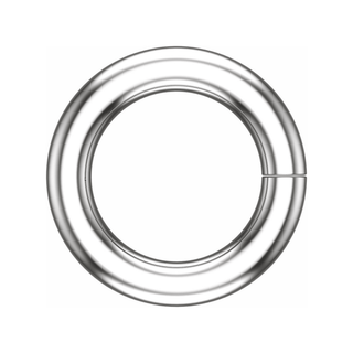 Jump Ring - a shiny, circular metal connector for jewelry crafting and design.