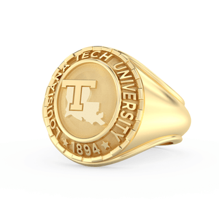 Men's Louisiana Tech University Classic Mens Graduation Class Ring | LTU | Yellow Gold