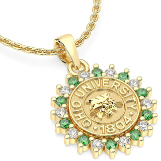 245 Prestige OU Necklace | Ohio University featuring 20 stones and a stunning seal design.