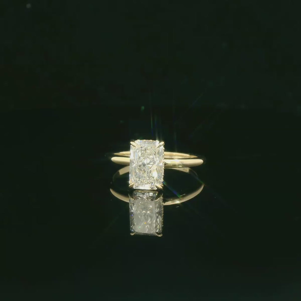 2 carat radiant diamond engagement ring | Waco Tx