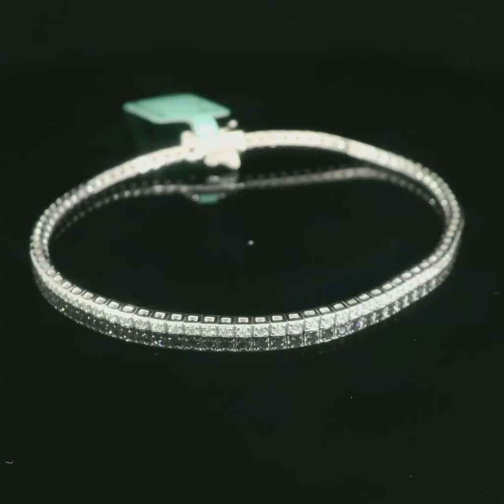 1.02 Carat Diamond Tennis Bracelet - 14k White Gold