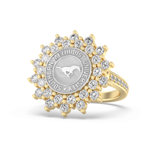 177 Success Southern Methodist University Ring | SMU, a dazzling SMU ring made of 14K gold with the official seal.