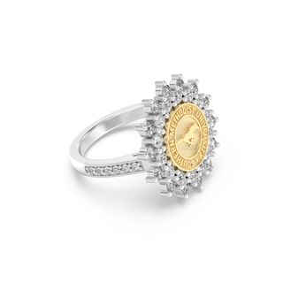 177 Success Southern Methodist University Ring | SMU elegantly designed in 14K gold or platinum silver with diamonds.