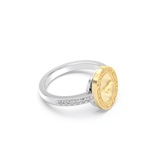 228 Vida Southern Methodist University Ring | SMU featuring gold SMU seal and elegant design.