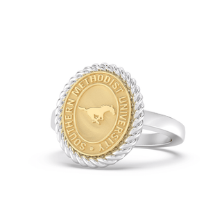 252 Journey Southern Methodist University Ring | SMU featuring the official SMU seal in a refined design.