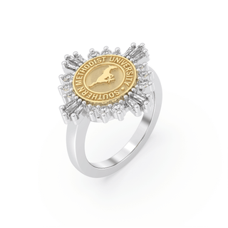 310 Glory Southern Methodist University Ring | SMU featuring brilliant-cut stones and distinctive design.