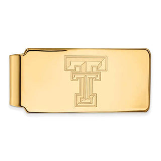 texas tech university yellow gold tt money clip
