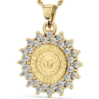 Texas Woman's University Necklace Pendant | 177 Success | San Jose Jewelers