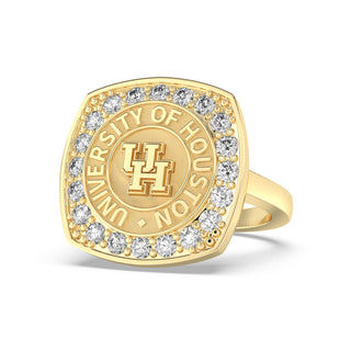 University of Houston | UH | UofH |  223 Victory Yellow Gold Graduation Class of Ring