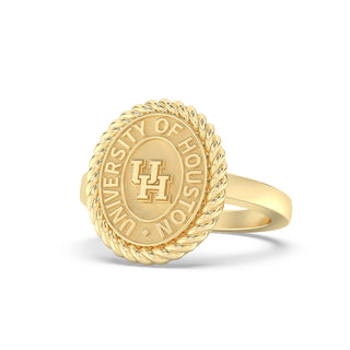 University of Houston | UH | UofH | 252 Journey Yellow Gold Graduation Class of Ring