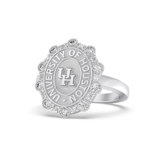 University of Houston | UH | UofH | 313 Blossom Silver Graduation Class of Ring