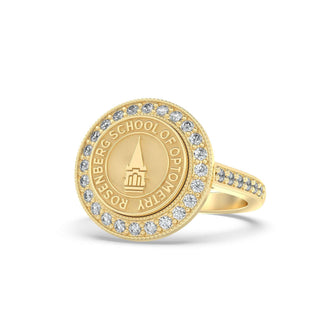 university-of-incarnate-word-rosenberg-school-of-optometry-cardinal-seal-graduation-class-fan-ring-