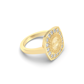 UTRGV Class Ring | San Jose Jewelers Custom College Rings | 223 Victory Ring In Yellow Gold | University Of Texas Rio Grande Valley UTRGV Seal In Yellow Gold