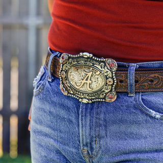 Person wearing a Alabama buckle