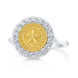 The Triumph 250 university collection ring by san jose jewelers.