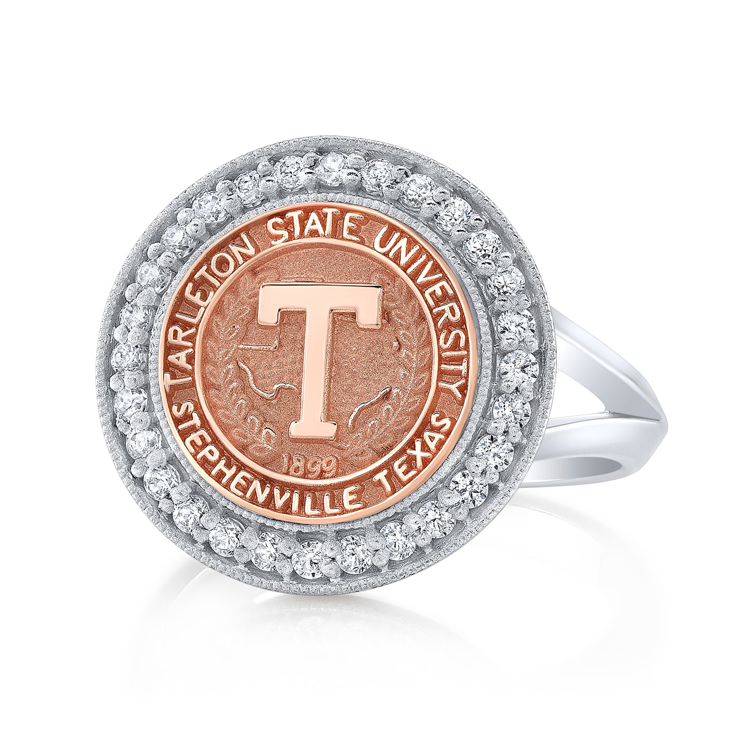 the Pursuit 234 university collection ring by San Jose Jewelers in 12 mm. 