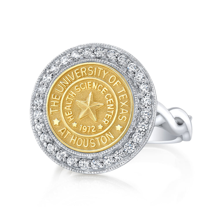 the Pursuit 234 university collection ring by San Jose Jewelers in 12 mm. 