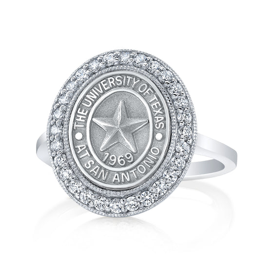 the Pursuit 234 university collection ring by San Jose Jewelers in 12x10 mm.