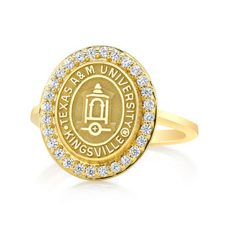 The Eternity 249 12x10 mm university collection ring by San Jose Jewelers. 