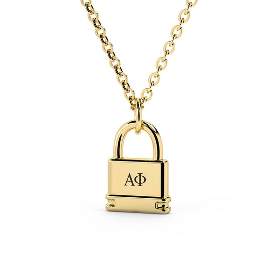 Lock Necklace Alpha Phi